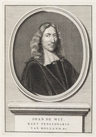 KG 12597
<br/>
Portret van Johan de Wit.
<br/>
<em>Picart, Bernard (1673-1733)</em>